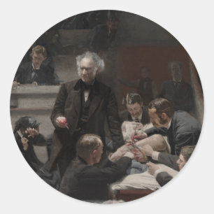 De Gross Clinic door Thomas Eakins Ronde Sticker