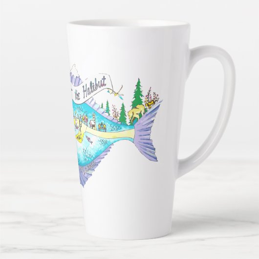 de grosses tasses JUSTE POUR LA HALIBUT (Droite)