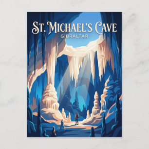 De grot van St. Michaels, Gibraltar Briefkaart
