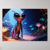 De Grotdweller AI Alien Poster (Voorkant)