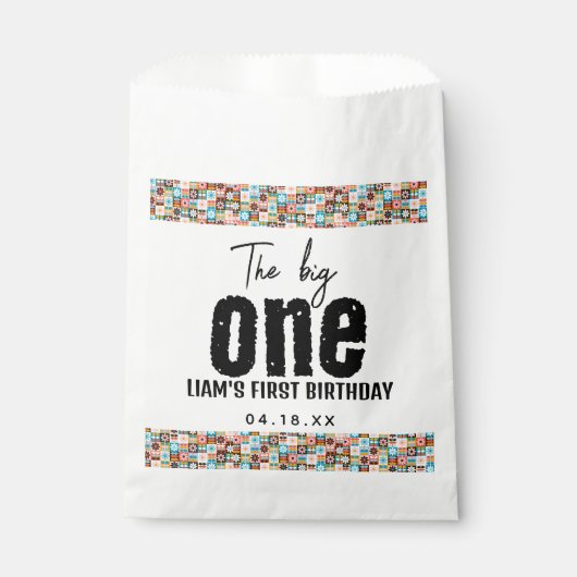 De grote 1e verjaardag bedankzakje (Voorkant)