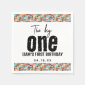 De grote 1e verjaardag servet (Voorkant)