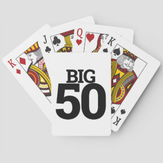 De grote 50 vijftigste verjaardag 50ste pokerkaarten