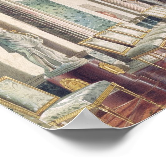 De Grote Agate Hall in het Catherine Palace Poster (Hoek)