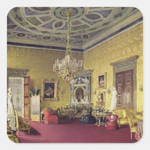 De Grote Agate Hall in het Catherine Palace Vierkante Sticker