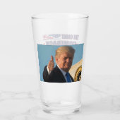 De Grote Amerikaanse Comeback Trump 2024 Glas (Achterkant)