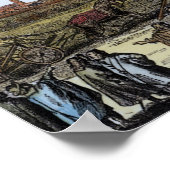 De grote astronomische telescoop poster (Hoek)