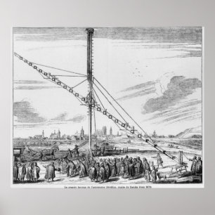 De grote astronomische telescoop poster