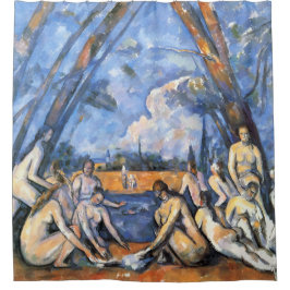 De grote baders van Paul Cézanne Douchegordijn