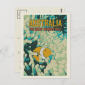 De grote barrièrerif, clownfish, Australië Briefkaart (Voorkant / Achterkant)