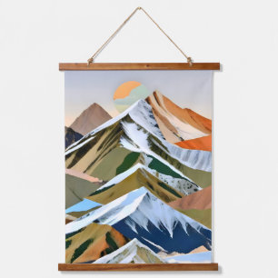 De grote bergketens hangend wandkleed