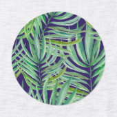 De grote bladeren van palmbomen en monstera labels (Design 1)