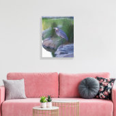De grote blauwe Heron Canvas Afdruk (Insitu (Woonkamer))