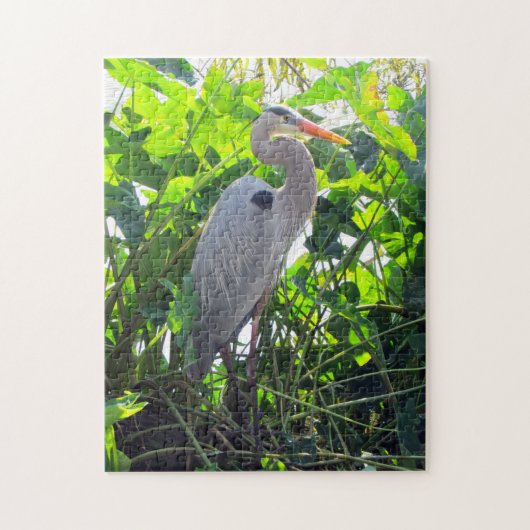 De Grote Blauwe Heron Puzzle Legpuzzel (Verticaal)
