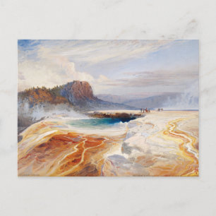 De grote blauwe lente van het Lower Geyser Basin Briefkaart