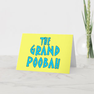 De grote Blauwe Producten van de Doopvont Poobah Kaart