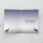 De grote Blauwe Verjaardag van de Reiger Kaart (Binnen)