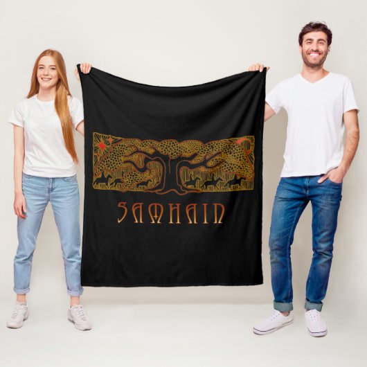 De grote boom Samhain Fleece Deken (In situ)