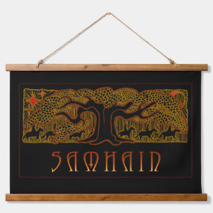 De grote boom Samhain Hangend Wandkleed