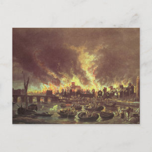 De grote Brand van Londen, 1666 Briefkaart