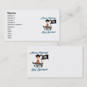 De Grote Broer van de piraat Visitekaartje (Voorkant / Achterkant)