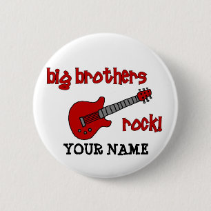 De grote Broers schommelen! met gitaar Ronde Button 5,7 Cm