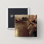 De grote brouwerij, 1890 vierkante button 5,1 cm (Voorkant /achterkant)