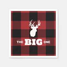 De grote Buffalo Plaid Herten servet