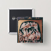 De Grote Cameo van Frankrijk Vierkante Button 5,1 Cm (Voorkant /achterkant)