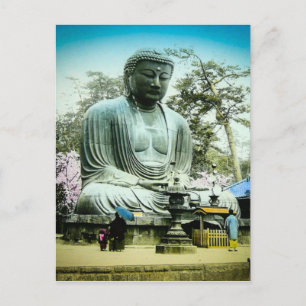De Grote Daibutsu in het  oude Japan van Kamakura Briefkaart