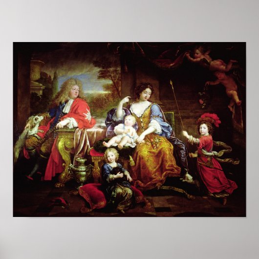 De Grote Dauphin met zijn vrouw Poster (Voorkant)