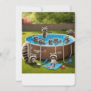 De grote dierlijke ontsnapping: poolparty kaart