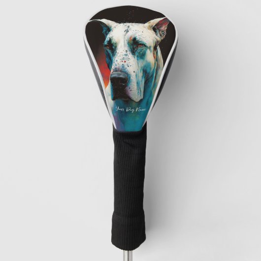 De Grote Dog - Samenstelling 003 Golfheadcover (Voorkant)