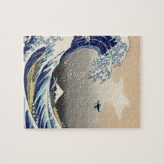 De Grote Drone Wave van Kanagawa Legpuzzel (Horizontaal)