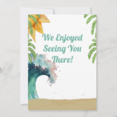 De grote eerste verjaardag bedankkaart (Achterkant)