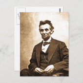 De grote emmancipator - Abe Lincoln (1865) Briefkaart (Voorkant / Achterkant)