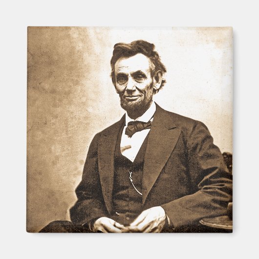 De grote emmancipator - Abe Lincoln (1865) Magneet (Voorkant)