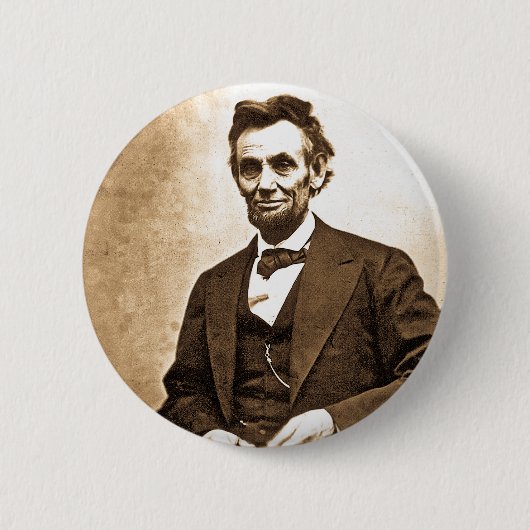 De grote emmancipator - Abe Lincoln (1865) Ronde Button 5,7 Cm (Voorkant)