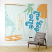 De grote ene Surf bloeit de eerste verjaardag Wandkleed (In Situ (horizontaal))