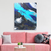 "De grote expansie." Canvas Afdruk (Insitu (Woonkamer))