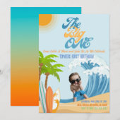 De Grote Foto Verjaardag Uitnodiging (Voorkant / Achterkant)