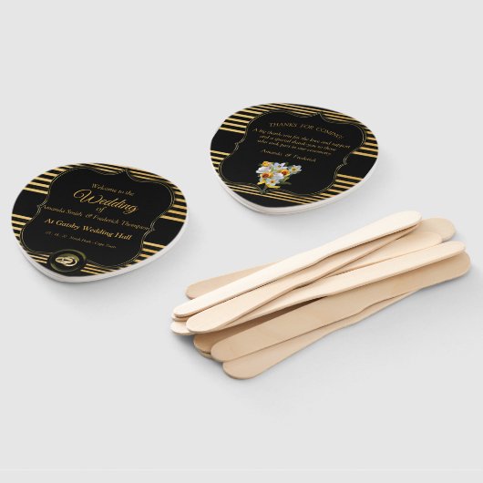 De Grote Gatsby Hand Fans Handwaaier (Niet-gemonteerd)