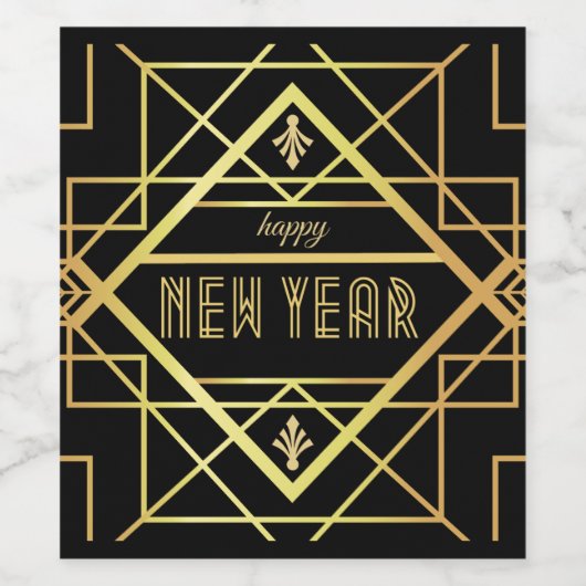 De Grote Gatsby Wijn Etiket (Enkel label)