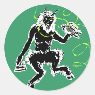 De grote God Pan Ronde Sticker