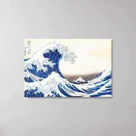 De Grote Golf bij Kanagawa door Katsushika Hokusai Canvas Afdruk