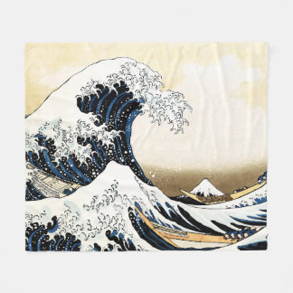 De Grote Golf bij Kanagawa Hokusai, Japanse kunst Fleece Deken