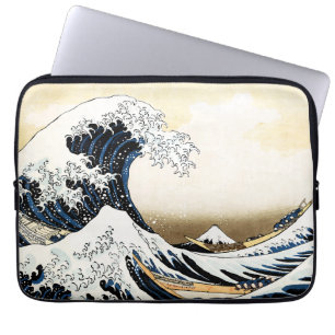 De Grote Golf bij Kanagawa Hokusai, Japanse kunst Laptop Sleeve