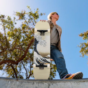De Grote Golf bij Kanagawa Hokusai, Japanse kunst Skateboard