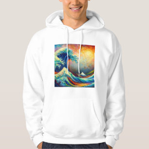 De Grote Golf, golf uit Kanagawa v4 Hoodie