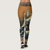 De Grote Golf Japans Artiest Ocean Waves Leggings (Achterkant)